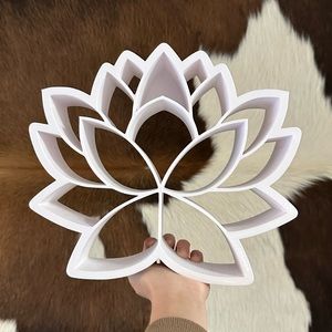 Lotus crystal shelf / display